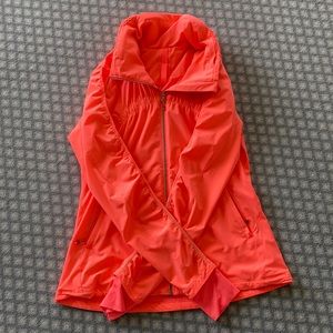 Lululemon jacket size 8 color bright coral